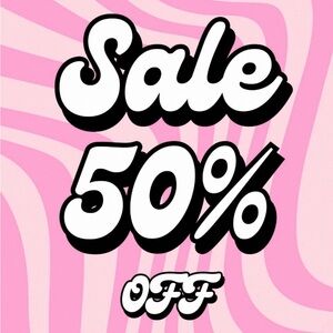 50% OFF EVERYTHING
d e p o p: @sophiabml